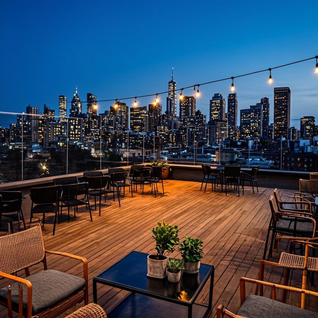 Dyker Heights Rooftop Deck — after