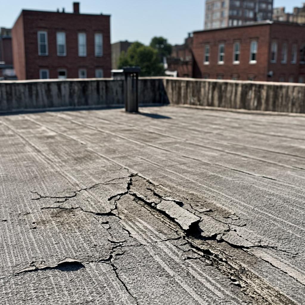 Dyker Heights Rooftop Deck — before